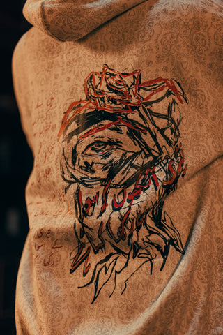 "Aankhon Ke Kahani" / آنکھوں کی کہانی "The Story Within the Eyes" Cream Hoodie