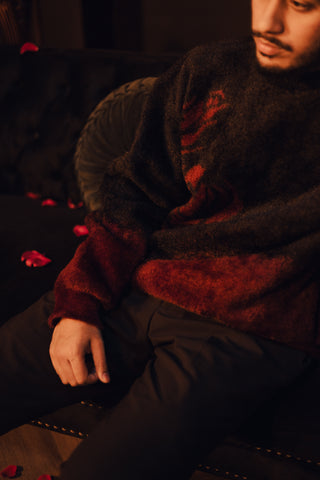 "Rui Jaisa Pyaar"/"روئی جیسا پیار" - (A love like Cotton Wool) Mohair Crewneck