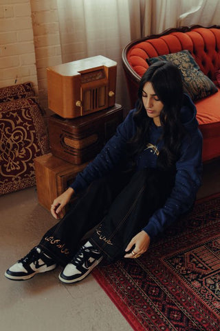 "SAFAR"/ "سفر" MINIMAL DENIM JEANS